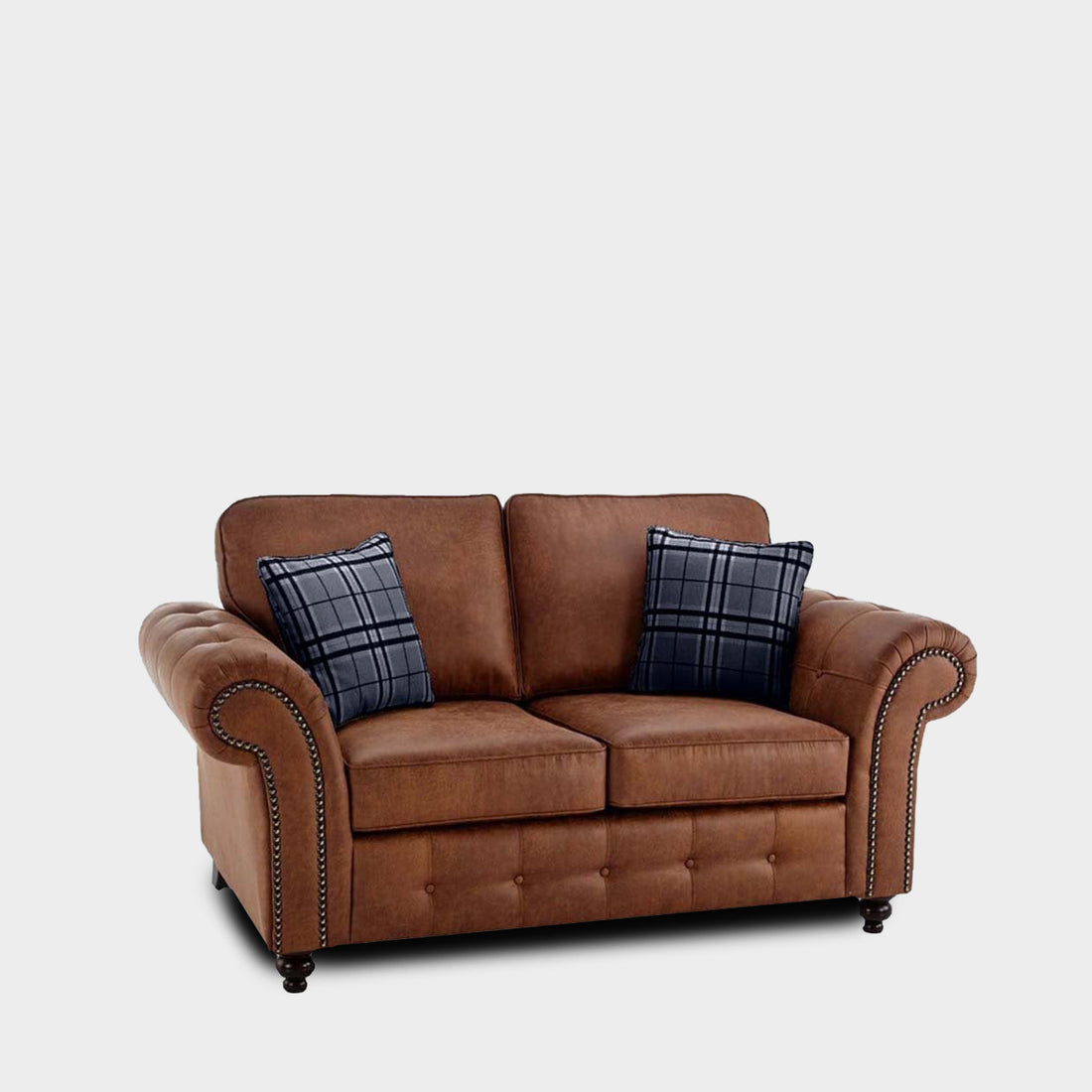 Oakland Tan Suede 2 Seater Sofa
