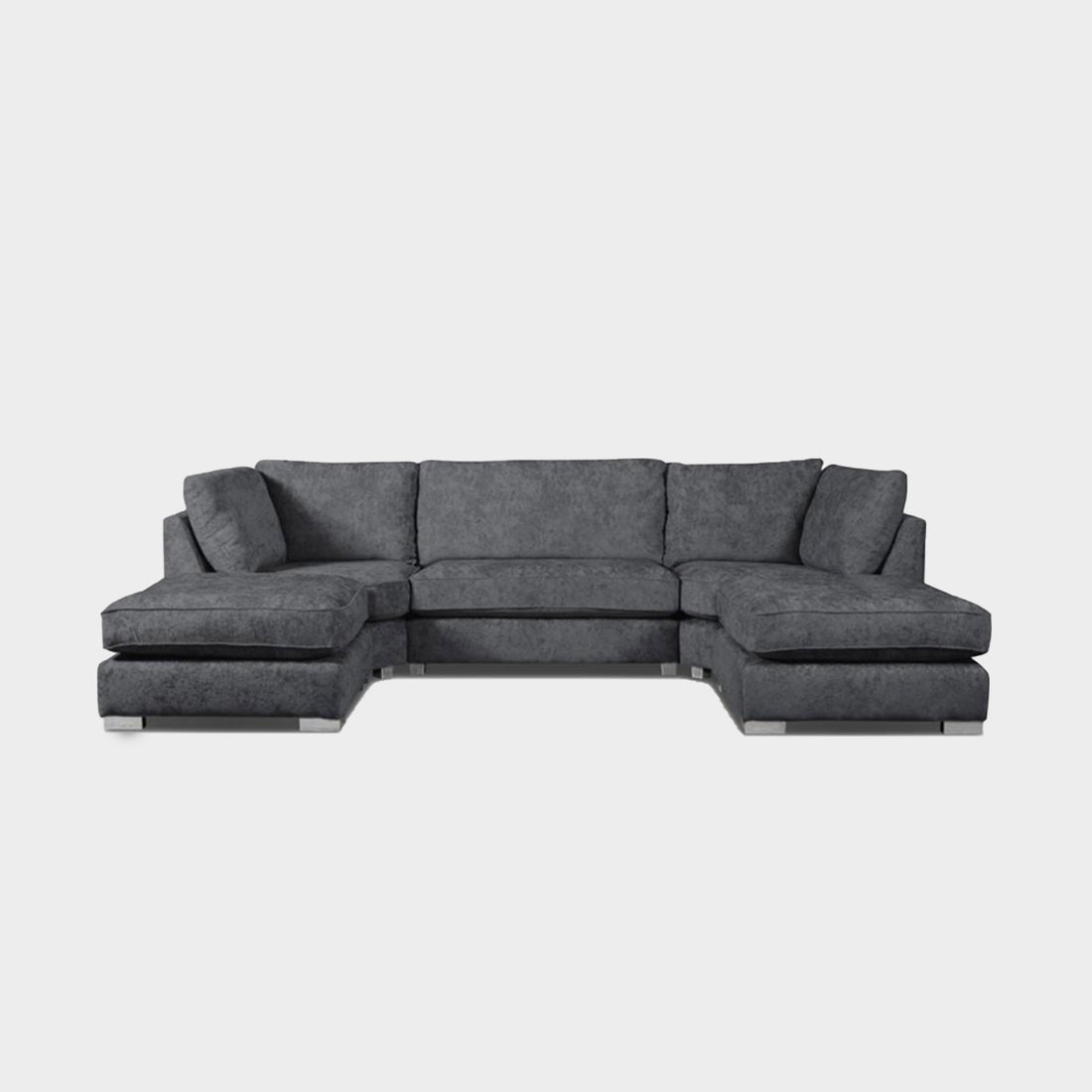 Brixton U Shape Sofa Charcoal Grey