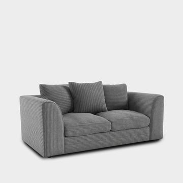 Byron Grey Fabric 2 Seater Sofa