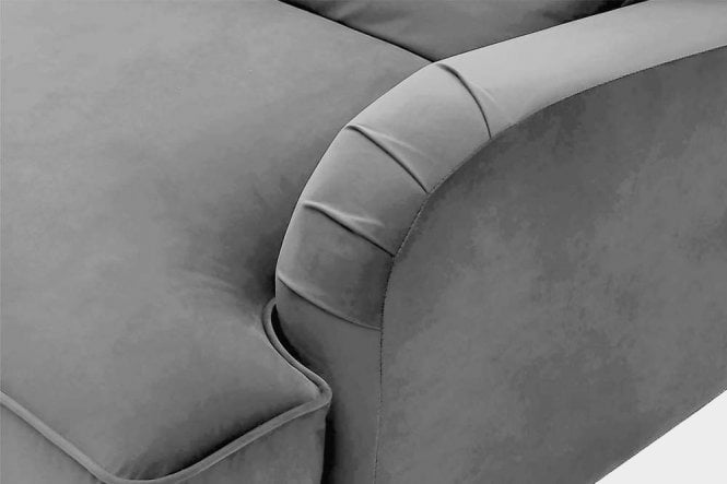 Rupert Grey Velvet 2 Seater Sofa